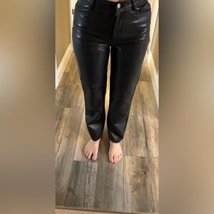 Wilfred Faux Leather Pants • Black • Size 4 • Aritzia